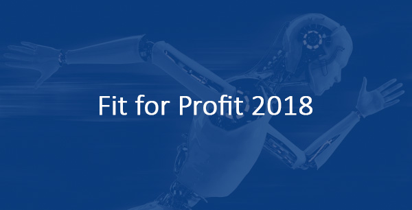 Einladung zum Fachkongress "Fit for Profit" im Juni 2018 in Düsseldorf