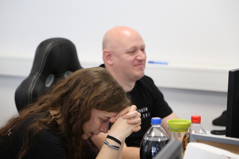 Impressionen beim ersten InfPro Hackathon 2019